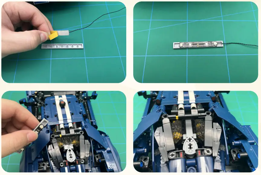 GAME OF BRICKS 42154 Light Kit for Ford GT 2022 - fig 11