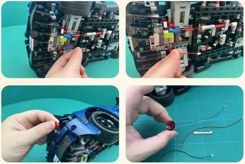 GAME OF BRICKS 42154 Light Kit for Ford GT 2022 - fig 15