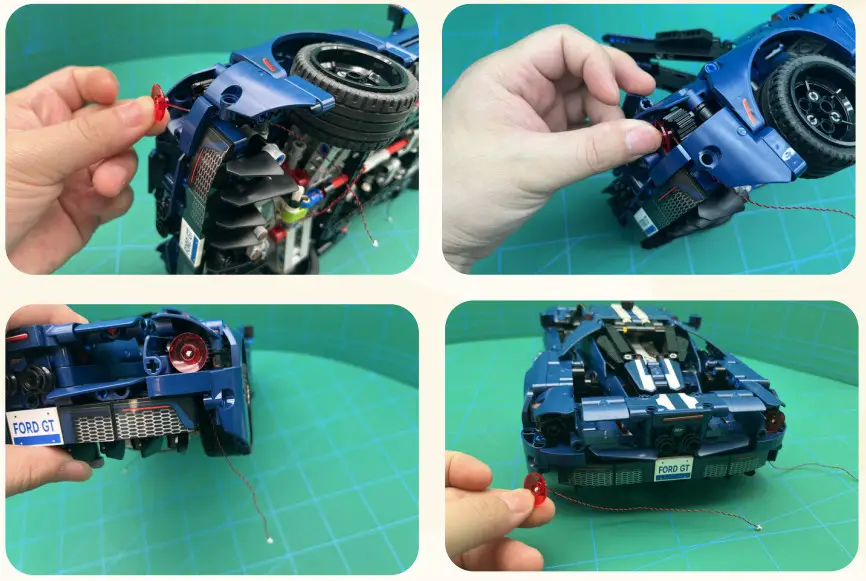 GAME OF BRICKS 42154 Light Kit for Ford GT 2022 - fig 16