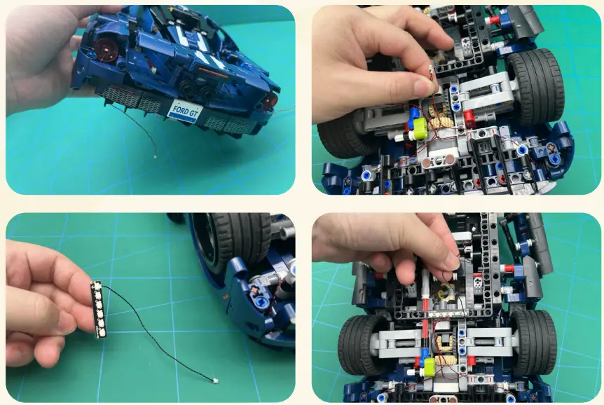 GAME OF BRICKS 42154 Light Kit for Ford GT 2022 - fig 17