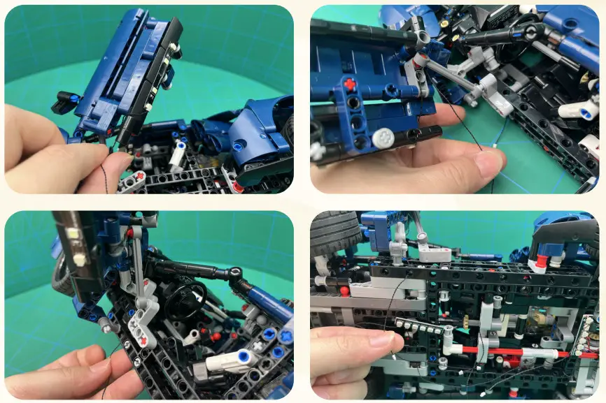 GAME OF BRICKS 42154 Light Kit for Ford GT 2022 - fig 22