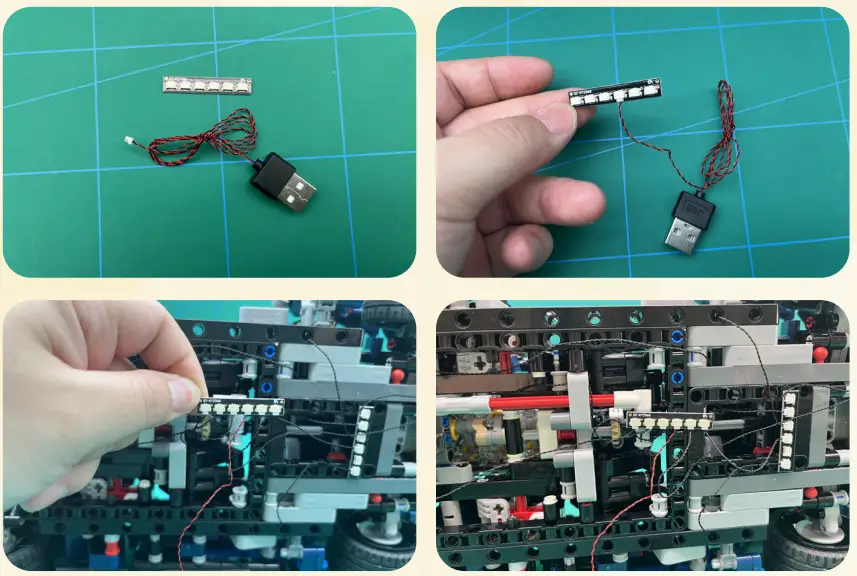 GAME OF BRICKS 42154 Light Kit for Ford GT 2022 - fig 26