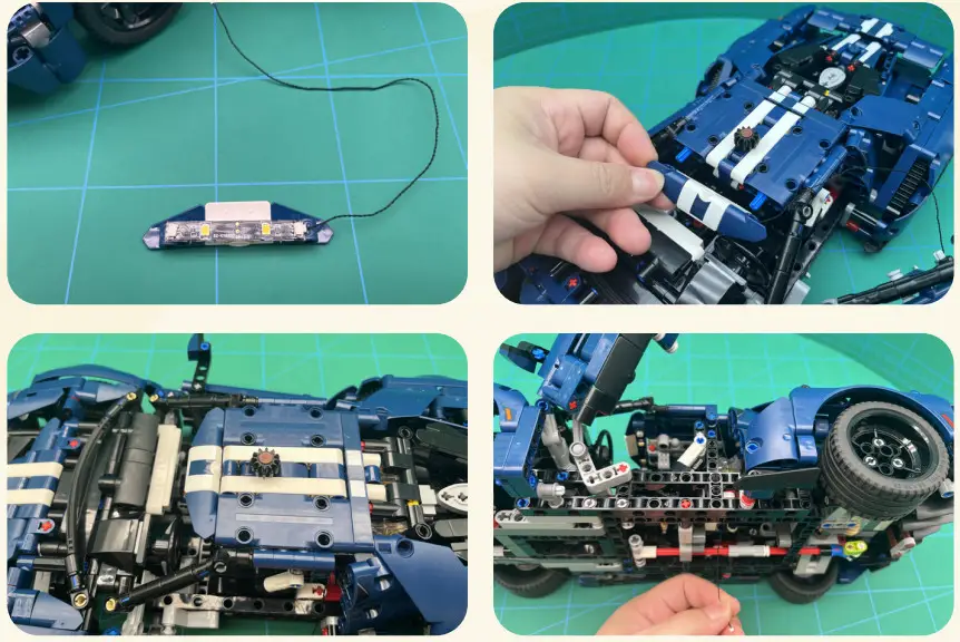 GAME OF BRICKS 42154 Light Kit for Ford GT 2022 - fig 8