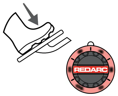 REDARC EBRH ACCV3 Tow Pro Elite Electric Trailer Brake Controller - Brake applied