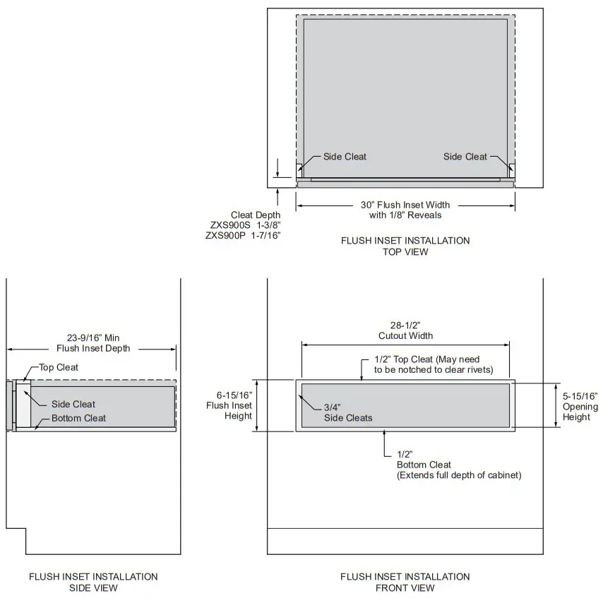 MONOGRAM ZXS900P Stainless Storage Drawer - Fig 10