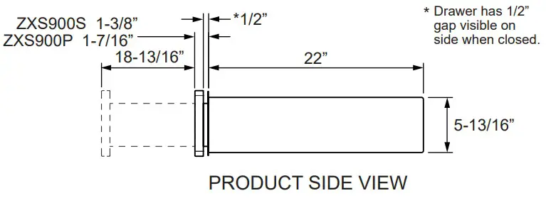 MONOGRAM ZXS900P Stainless Storage Drawer - Fig 6