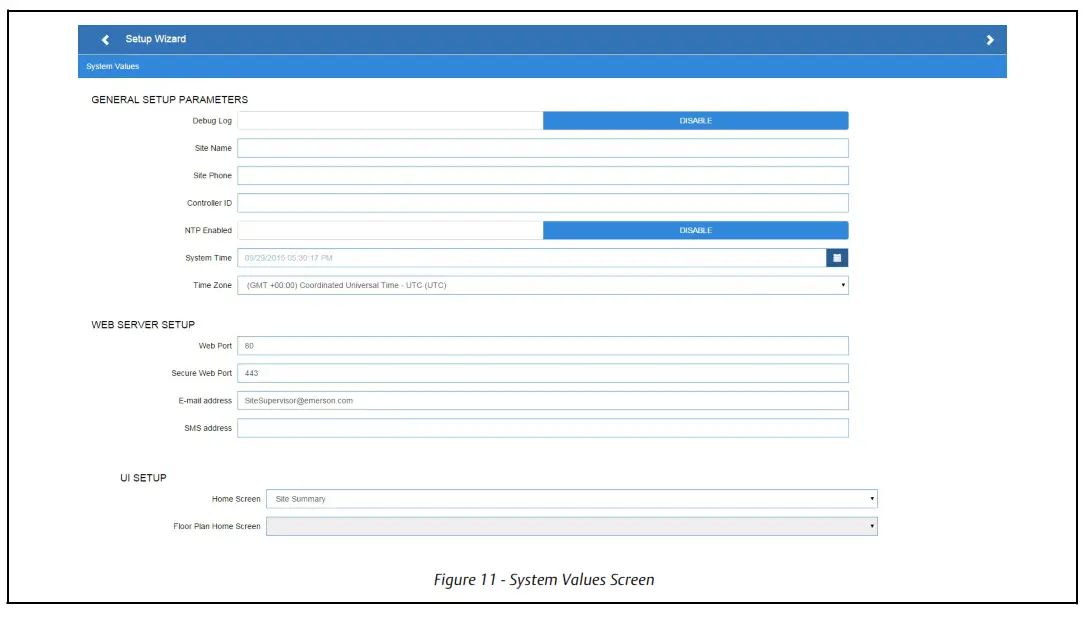 EMERSON 4144R19 Site Supervisor Controller - Figure 10