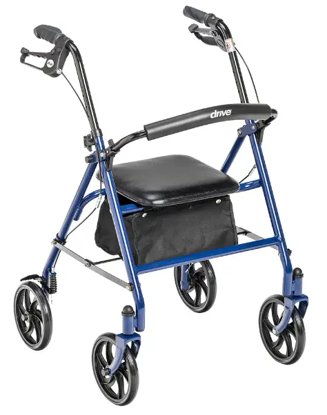 drive-10257BL-1-Durable-4-Wheel-Rollator-product-image