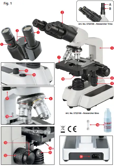 BRESSER 5723100 Researcher Bino Microscope 01
