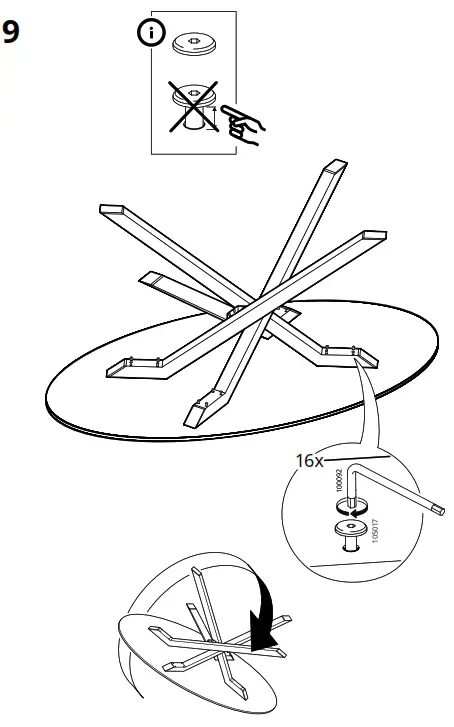 IKEA 405.563.18 MARIEDAMM White-Stone Effect Table - Figure10