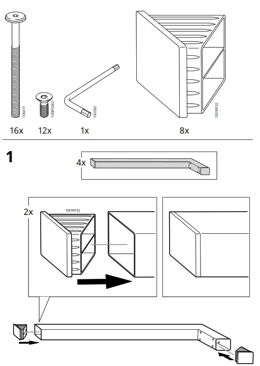 IKEA 405.563.18 MARIEDAMM White-Stone Effect Table - Figure2