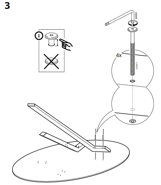 IKEA 405.563.18 MARIEDAMM White-Stone Effect Table - Figure4