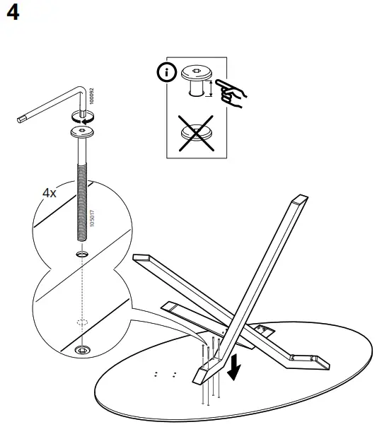 IKEA 405.563.18 MARIEDAMM White-Stone Effect Table - Figure5