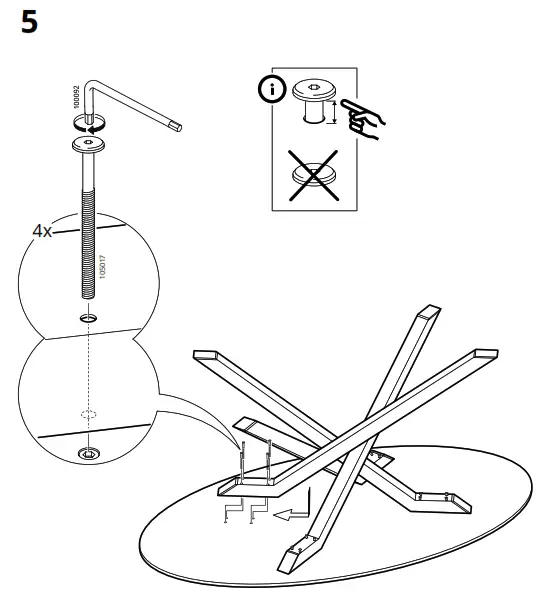 IKEA 405.563.18 MARIEDAMM White-Stone Effect Table - Figure6