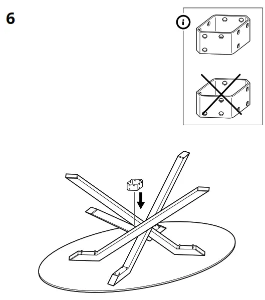 IKEA 405.563.18 MARIEDAMM White-Stone Effect Table - Figure7
