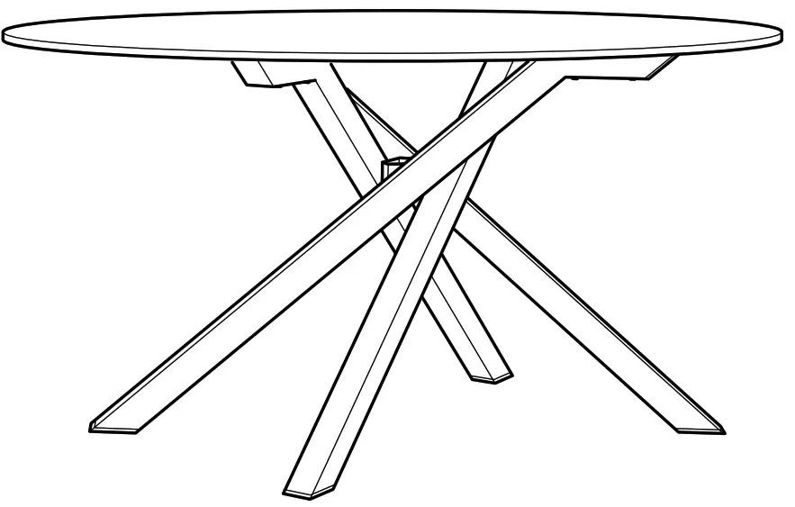 IKEA 405.563.18 MARIEDAMM White-Stone Effect Table