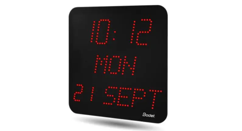 Bodet Style Ii 7 Date Led Digital Clock Installation Guide