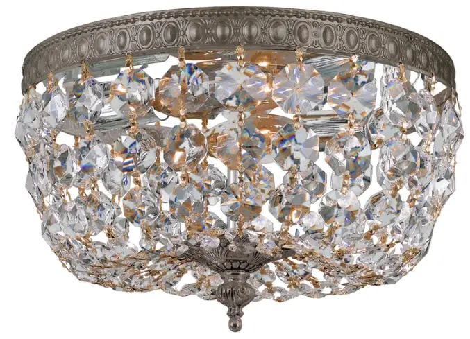 CRYSTORAMA 710-EB-CL-I Two Light Ceiling Mount