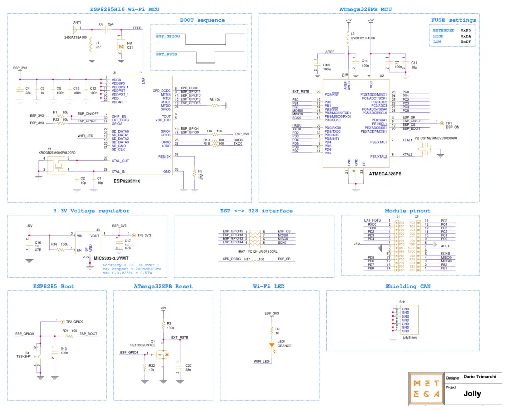 Jolly dev WiFi Electronic Module - Tmega328P1