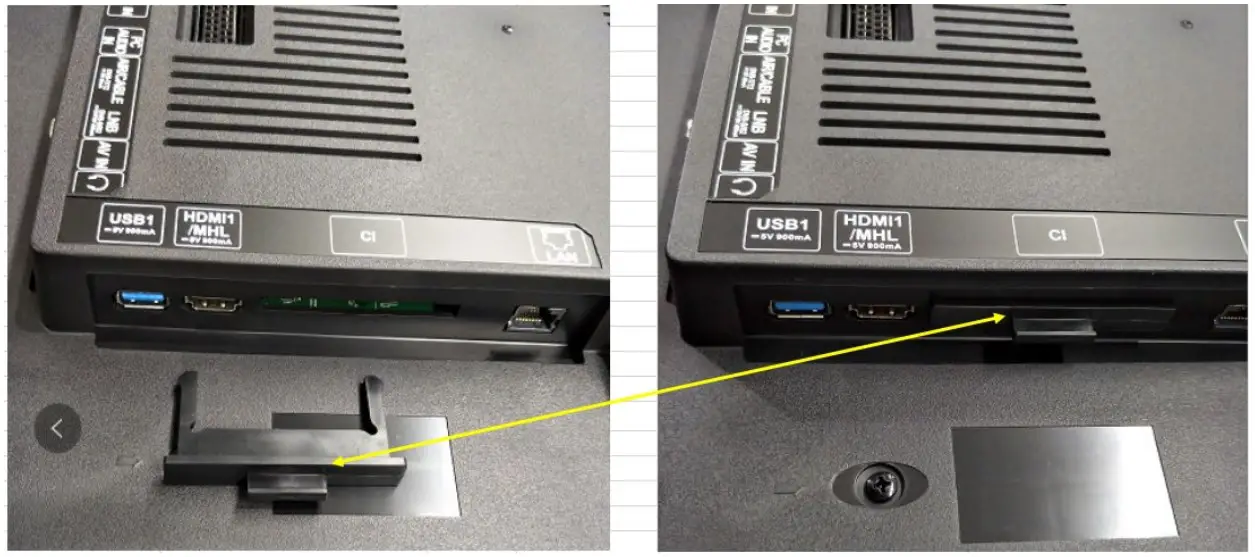 Disassembly the rear panel