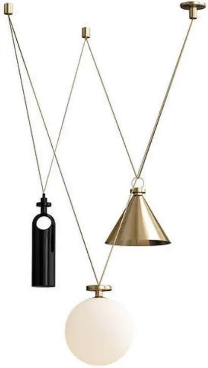 Roll Hill SHAPC3 3-Piece Chandelier