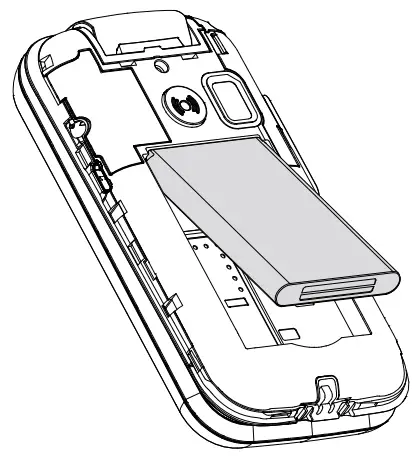 doro 6820 4G Unlocked Flip Phone - battery