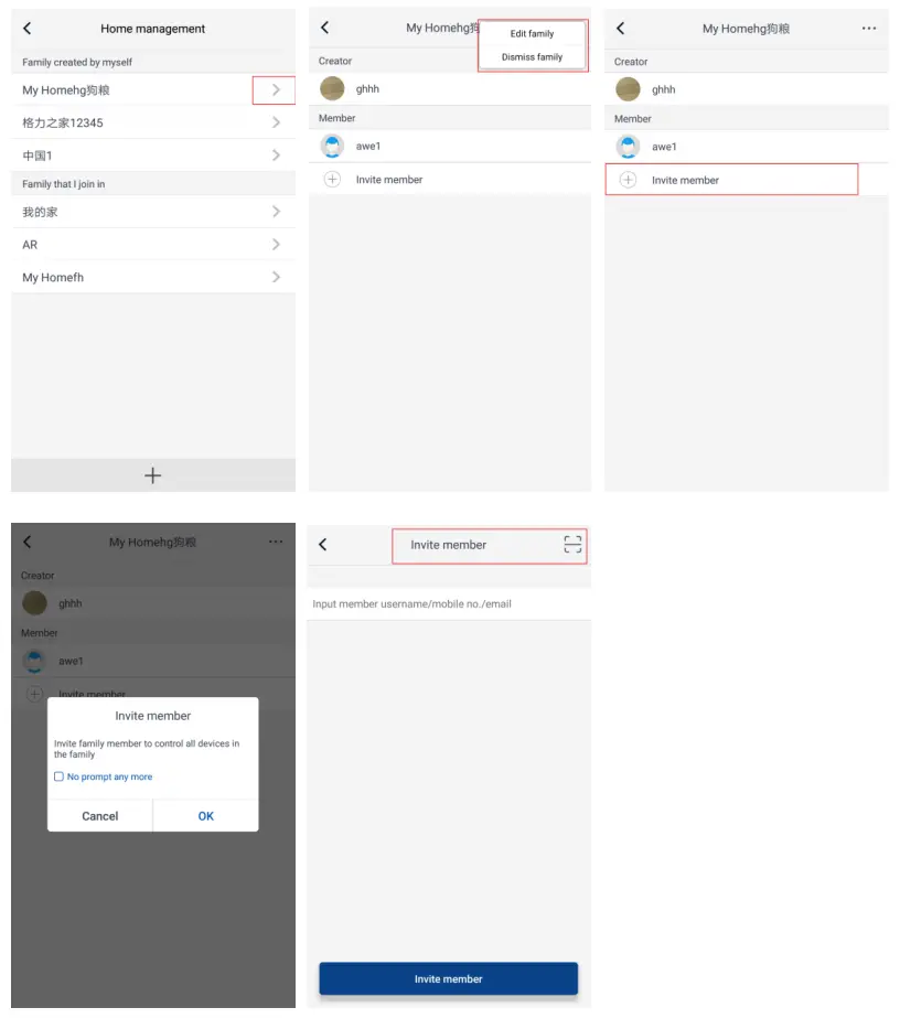 wilfa EWPE Smart App User - Home management