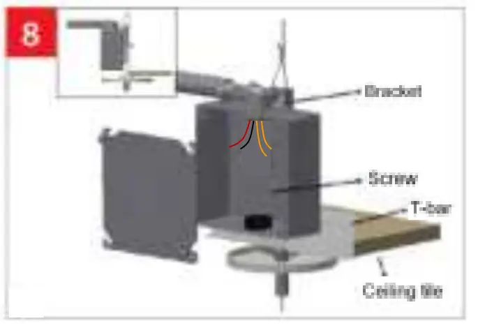  Support Kit Installation for Grid Ceilings (F1)