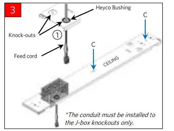 Luminaire Installation for Hard Surface Ceilings (F2)