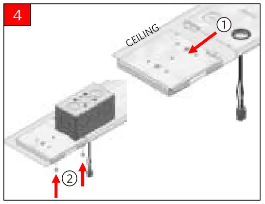 Luminaire Installation for Hard Surface Ceilings (F2)