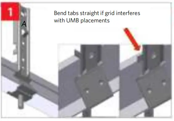  Support Kit Installation for Grid Ceilings (F1)