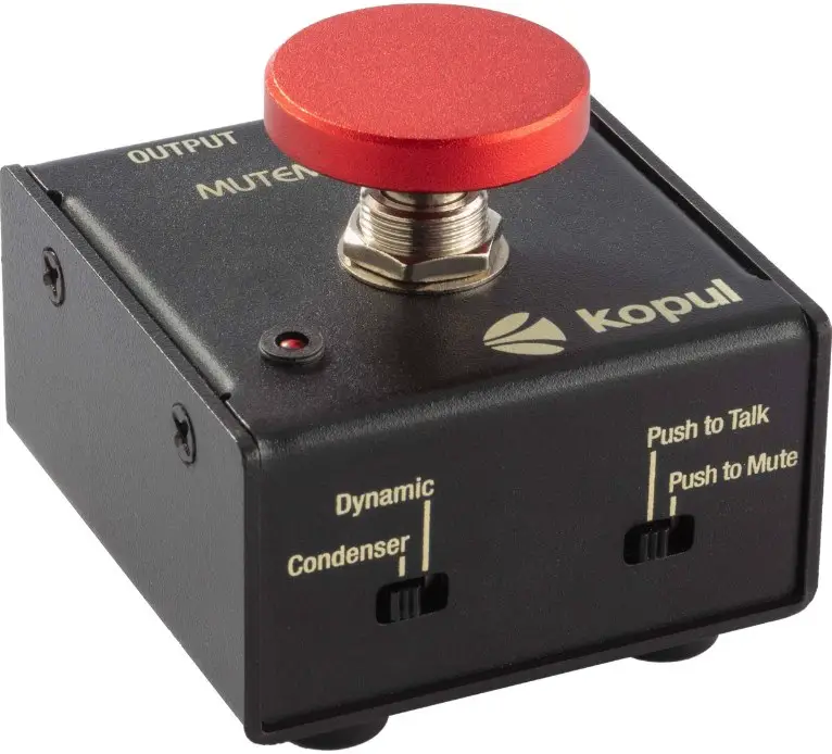 kopul MUTEMATE-2X2 Momentary Microphone Mute or Talk Switch