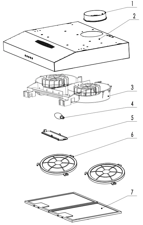 Electrolux ECF9214B Extractor Hood - Description
