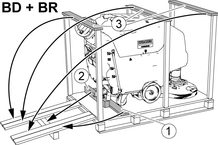 K RCHER 80 Ah Li Scrubbing Machine - Installation 1