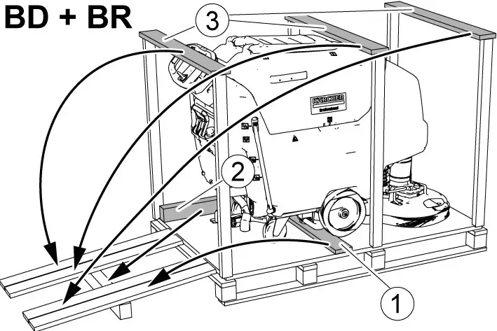 K RCHER 80 Ah Li Scrubbing Machine - Installation 2