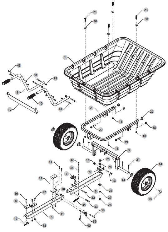 DEWALT 2-196 10 cu. ft. Swivel Cart - fig 5
