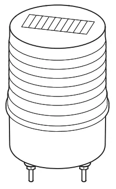 Qlight S80SOL Solar Rechargeable LED Flashing Signal Light