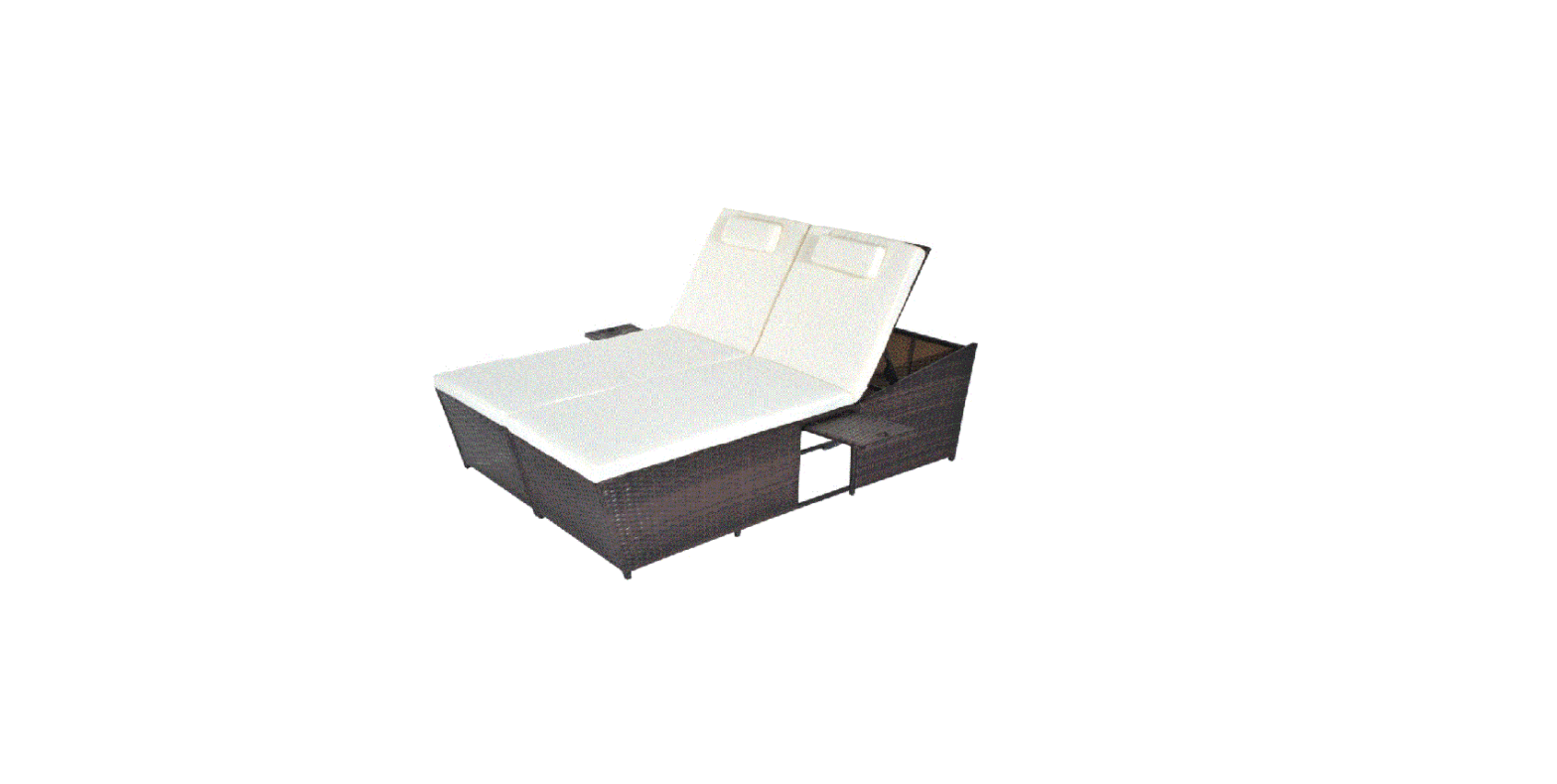Outsunny 862-006 Double Rattan Sun Lounger User Manual Outsunny 862-006 Double Rattan Sun Lounger User Manual