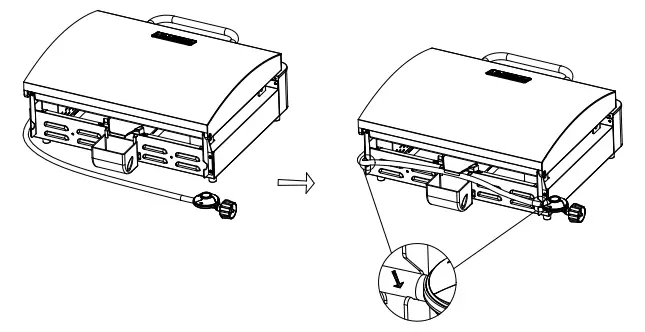 MONUMENT GRILLS 56045 Liquid Propane Gas Grill Griddle - Hang