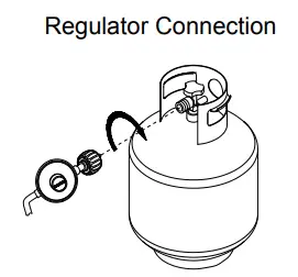 MONUMENT GRILLS 56045 Liquid Propane Gas Grill Griddle - Regulator Connection