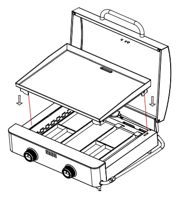 MONUMENT GRILLS 56045 Liquid Propane Gas Grill Griddle - grill body 2