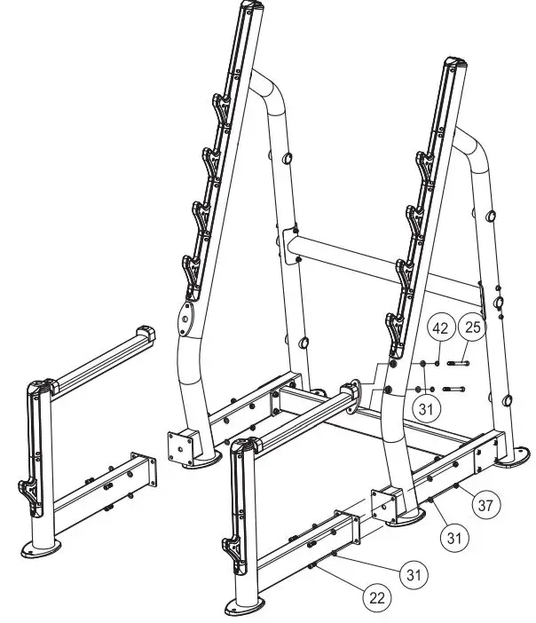 SP-4207-Spirit-Fitness-Squat-Rack-FIG 10