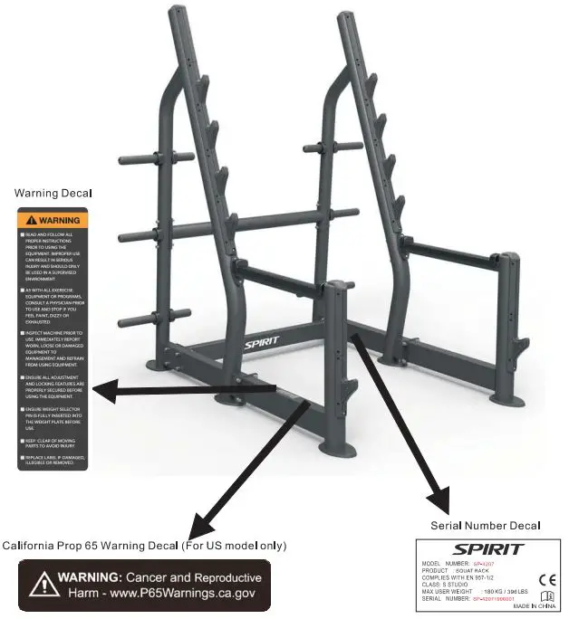 SP-4207-Spirit-Fitness-Squat-Rack-FIG 2