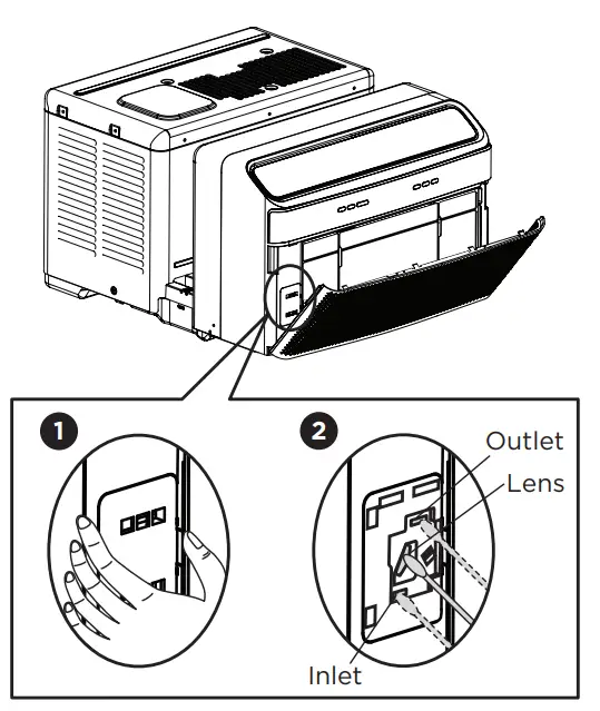GHWQ105WD1 Frigidaire Gallery 10,000 BTU U Shape Window Room Air Conditioner - Air Quality Sensor