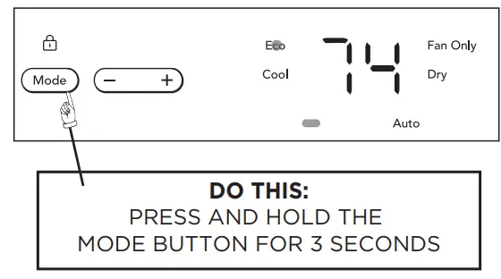GHWQ105WD1 Frigidaire Gallery 10,000 BTU U Shape Window Room Air Conditioner - CHILD LOCK FEATURE