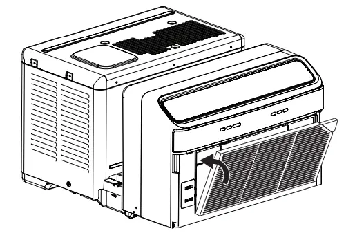 GHWQ105WD1 Frigidaire Gallery 10,000 BTU U Shape Window Room Air Conditioner - Dust Filter 1