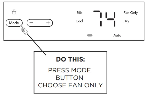 GHWQ105WD1 Frigidaire Gallery 10,000 BTU U Shape Window Room Air Conditioner - OPERATE ON FAN
