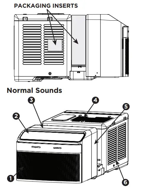 GHWQ105WD1 Frigidaire Gallery 10,000 BTU U Shape Window Room Air Conditioner - Packaging