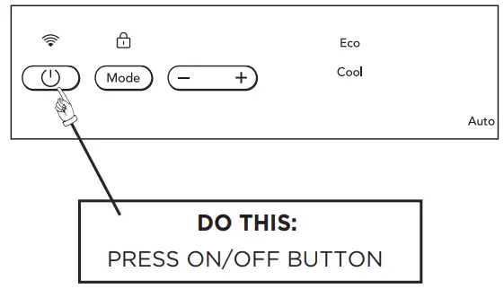GHWQ105WD1 Frigidaire Gallery 10,000 BTU U Shape Window Room Air Conditioner - TURN UNIT ON