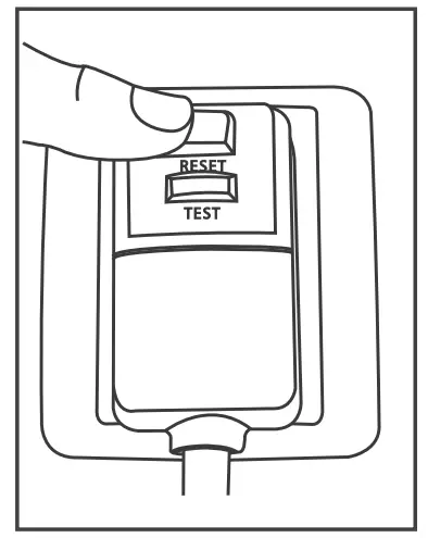 GHWQ105WD1 Frigidaire Gallery 10,000 BTU U Shape Window Room Air Conditioner - press RESET